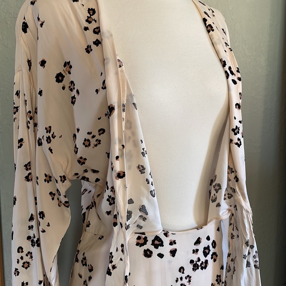 Stillwater Leopard Waterfall Maxi Dress S - Picture 9 of 11